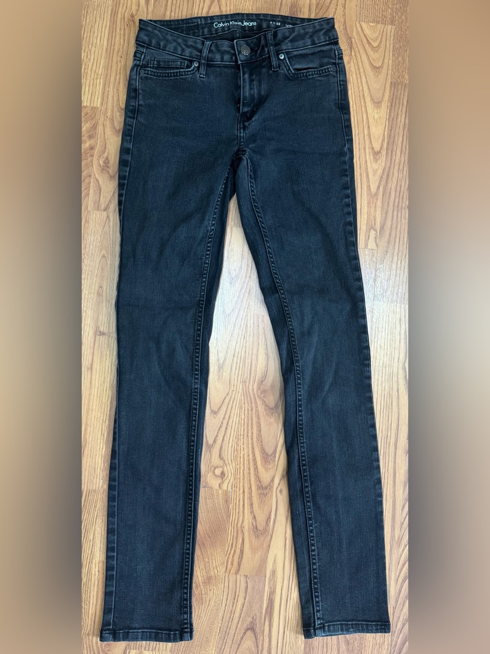 ❤️ Calvin Klein 2/32 Ultimate Skinny Women's Black Jeans Pants Casual (B11)